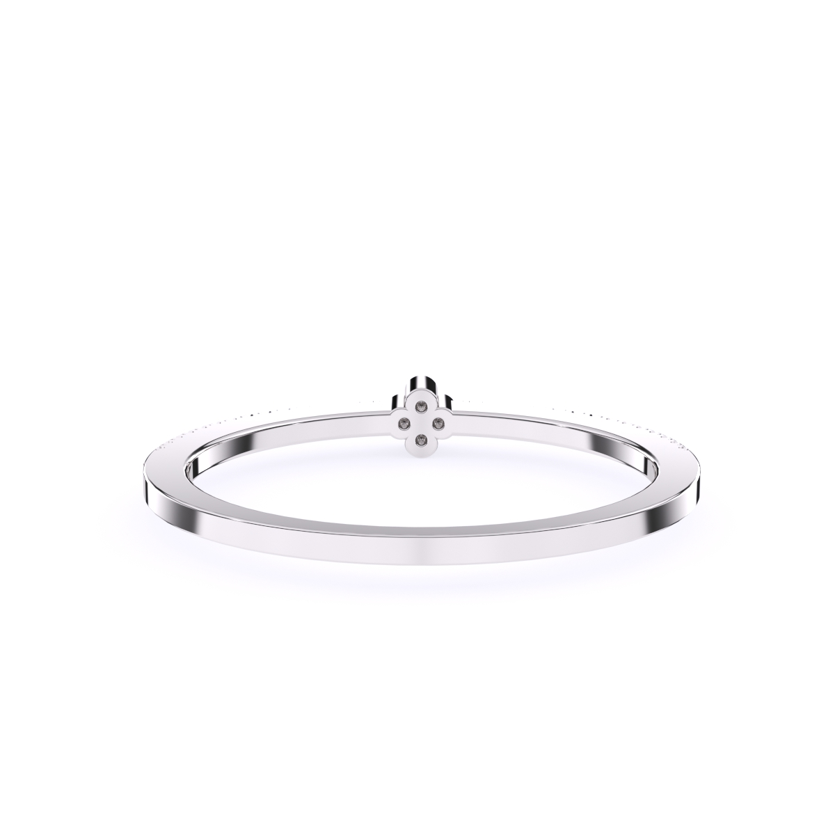 Gorgeous Two Tone Lab Grown Ring